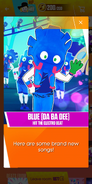 Notification for Blue (Da Ba Dee)