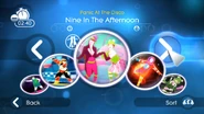 Nine in the Afternoon on the Just Dance: Summer Party menu