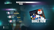 Just Dance 2015 routine selection screen