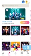 Kdance jdnow menu phone.png (948 KB) Drum Go Dum on the Just Dance Now menu (phone)