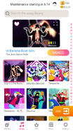 Day-O (The Banana Boat Song) on the Just Dance Now menu (2020 update, phone)