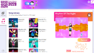 Rhythm of the Night on the Just Dance Now menu (2020 update, computer)