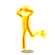 Just Dance 2017 Gold Move pictogram (3rd type) (Scream & Shout)