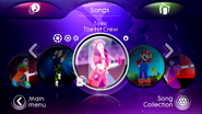 Toxic on the Just Dance 3 menu (Wii)