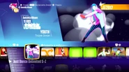 Youth on the Just Dance 2018 menu