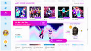 Let Me Love You on the Just Dance 2019 menu