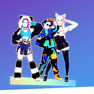 Ahri in a "Guess the Coach" hosted by Just Dance’s Twitter account, along with So and P1 of Funk[5]