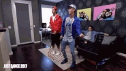 Jack and Jack playing the routine