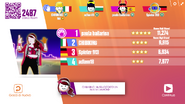 Just Dance Now scoring screen (updated)