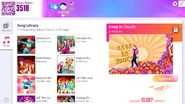 Keep in Touch on the Just Dance Now menu (2020 update, computer)