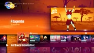 Dagomba on the Just Dance 2017 menu