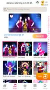 Gimme! Gimme! Gimme! (A Man After Midnight) (On-Stage Mode) on the Just Dance Now menu (2020 update, phone)