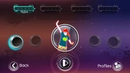 Just Dance 3 coach selection screen (Wii/PS3)