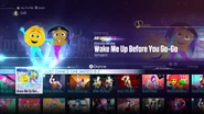 Wakemeupalt jd2016 menu.png (2.94 MB) Wake Me Up Before You Go-Go (From The Emoji Movie) on the Just Dance 2016 menu
