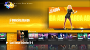 Dancing Queen on the Just Dance 2017 menu