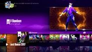 Bonbon on the Just Dance 2017 menu (8th-gen)