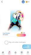 Just Dance Now coach selection screen (phone)