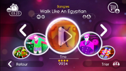 Walk Like an Egyptian on the Just Dance 2 menu