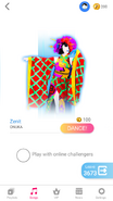 Just Dance Now coach selection screen (phone)