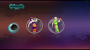 Just Dance 3 coach selection screen (Wii)