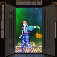 Kapyy in a meme made by the official Just Dance Twitter account to celebrate Halloween 2023