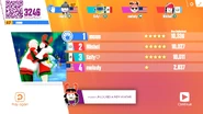 Just Dance Now scoring screen (2017 update)