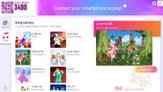 Love Is All on the Just Dance Now menu (2020 update, computer)