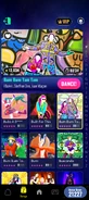 Bum Bum Tam Tam on the Just Dance Now menu (2024 update, phone)