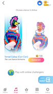 Just Dance Now coach selection screen (2020 update, phone)