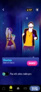 Just Dance Now coach selection screen (2024 update, phone)