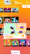 Kitchen Kittens on the Just Dance Now menu (2017 update, phone)