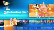 Itsy Bitsy Teenie Weenie Yellow Polka Dot Bikini on the Just Dance 2017 menu