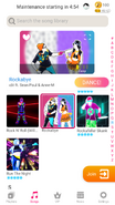 Rockabye on the Just Dance Now menu (2020 update, phone)