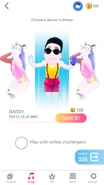 Just Dance Now coach selection screen (phone)