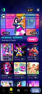 Finesse (Remix) (Extreme Version) on the Just Dance Now menu (2024 update, phone)
