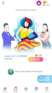 Just Dance Now coach selection screen (2020 update, phone)