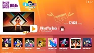 I Want You Back on the Just Dance Now menu (2017 update, computer)