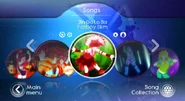 Jin Go Lo Ba no menu do Just Dance: Greatest Hits (Wii)