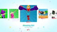 Amazing Girl on the Just Dance 2020 menu (Kids Mode)