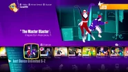 The Master Blaster on the Just Dance 2018 menu