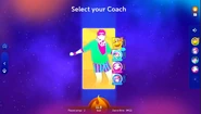 Just Dance 2025 Edition coach selection screen