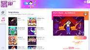 Work Work (Extreme Version) on the Just Dance Now menu (2020 update, computer)