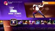 Animals (Extreme Version) on the Just Dance 2018 menu