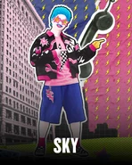 Post revealing Sky's name