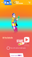 Just Dance Now coach selection screen (2017 update, phone)