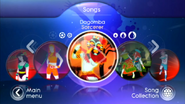 Dagomba on the Just Dance: Greatest Hits menu (Wii)