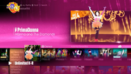 Primadonna on the Just Dance 2017 menu