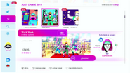 Work Work on the Just Dance 2019 menu (8th-gen)