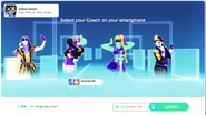 Just Dance 2020 coach selection screen (controller)