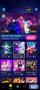 Save Your Tears (Remix) on the Just Dance Now menu (2024 update, phone)